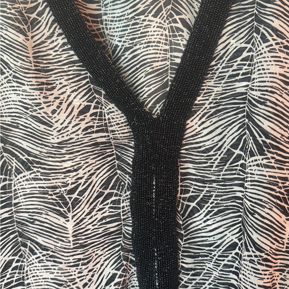 Swimsuits For All Black and White Swim Coverup - Picture 2 of 3